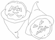 Laminas para colorear de calabazas para halloween